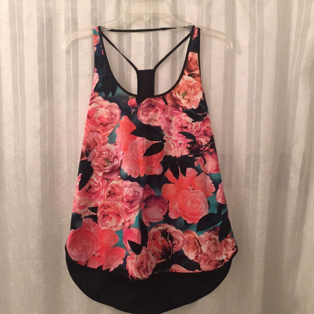 Brand new Rose exercise tank top